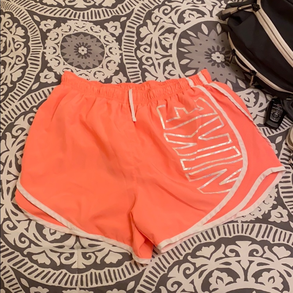 Neon Orange Nike Shorts